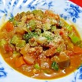 ベーコンと野菜のトマト煮込み